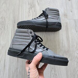 Vans | SK8-HI gray canvas indie black sole skateboard sneakers | WMS 7